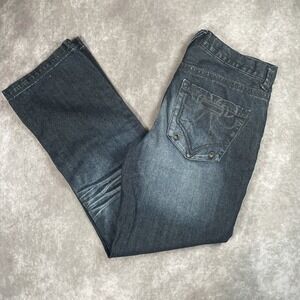 Decree Straight Leg Jeans Size 33x32 Saints Stitching Skater Slim